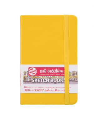 Libreta Sketchbook Color Amarillo 9x14cm Art Creation1