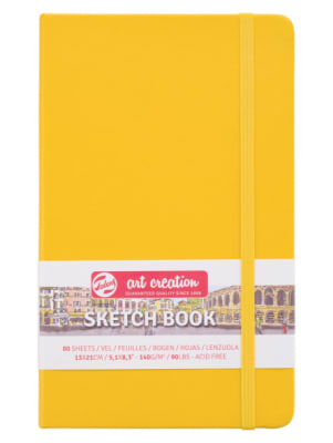 Libreta Sketchbook Color Amarillo 13x21cm Art Creation1