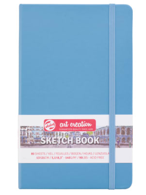 Libreta Sketchbook Color Azul 13x21cm Art Creation1