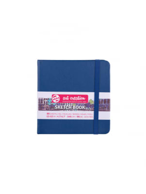 Libreta Sketchbook Color Azul Marino 12x12cm Art Creation1