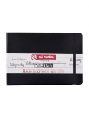 ART CREATION LIBRETA NEGRA PUNTOS 21 X 14.8 CM 80 GR 80 H1