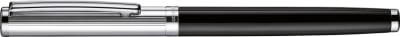 Rollerball Otto Hutt D01 Guilloche Negro Lacado Capuchón de Plata1