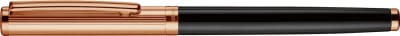 Rollerball Otto Hutt D01 Guilloche Negro Lacado Capuchón Oro Rosa1