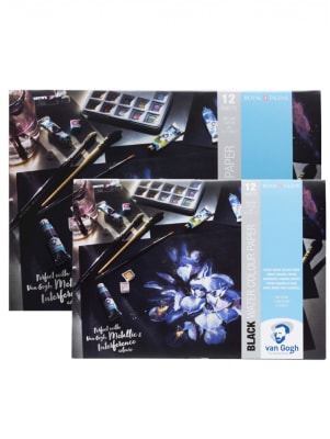 Block de Acuarela Van Gogh Hojas Negras 360gr 12hjs1