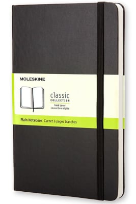 Cuaderno Clásico / XL / Negro / De rayas1