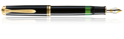 Pluma estilográfica M200 M Mecanismo de Piston Negra (PEL)1