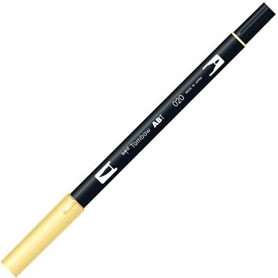 Marcador Punta Pincel Acuarelable Doble Punta (1 Punta De Fibra+ 1 Punta Pincel) ABT0201