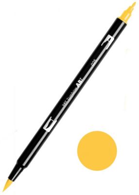 Marcador Punta Pincel Acuarelable Doble Punta (1 Punta De Fibra+ 1 Punta Pincel) ABT0251