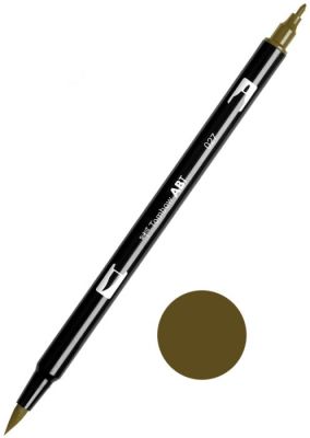 Marcador Punta Pincel Acuarelable Doble Punta (1 Punta De Fibra+ 1 Punta Pincel) ABT0271