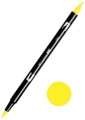 Marcador Punta Pincel Acuarelable Doble Punta (1 Punta De Fibra+ 1 Punta Pincel) ABT0551