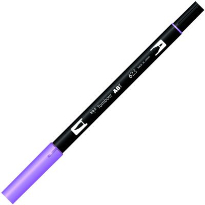Marcador Punta Pincel Acuarelable Doble Punta (1 Punta De Fibra+ 1 Punta Pincel) ABT6231