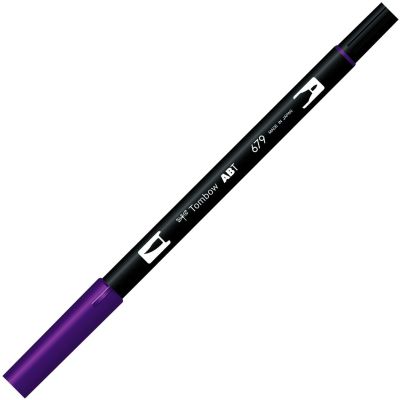 Marcador Punta Pincel Acuarelable Doble Punta (1 Punta De Fibra+ 1 Punta Pincel) ABT6791