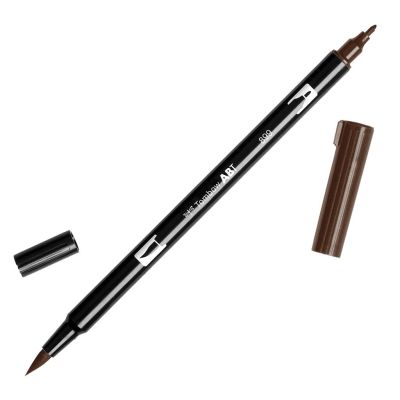 Marcador Punta Pincel Acuarelable Doble Punta (1 Punta De Fibra+ 1 Punta Pincel) ABT8991