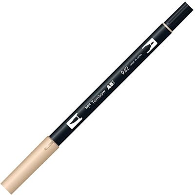 Marcador Punta Pincel Acuarelable Doble Punta (1 Punta De Fibra+ 1 Punta Pincel) ABT9421