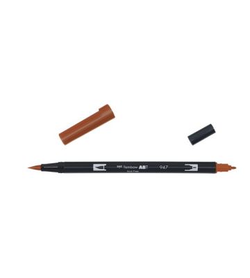 Marcador Tombow Punta Pincel Acuarelable Doble Punta Sienna1