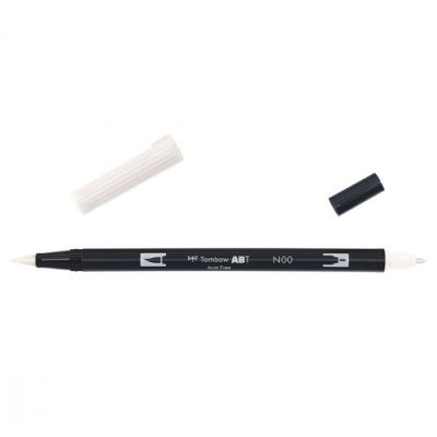 Marcador Punta Pincel Acuarelable Doble Punta (1 Punta De Fibra+ 1 Punta Pincel) ABTn001