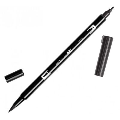 Marcador Punta Pincel Acuarelable Doble Punta (1 Punta De Fibra+ 1 Punta Pincel) ABTn251