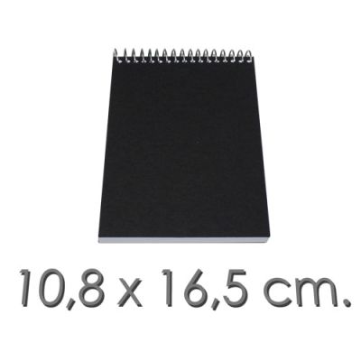 Croquera Anillada (Papel 80Gr.) 10.8 X 16.5 Cm Tapa Dura X 100 Hojas1