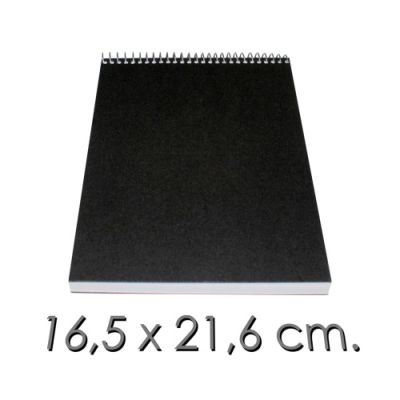 Croquera Papel Bond Anillada (Papel 80Gr.) 21.6 X 16.5 Cm Tapa dura X 100 Hojas1