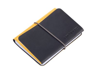 Mini Block de Notas Troika y Tarjetero Color Amarillo1