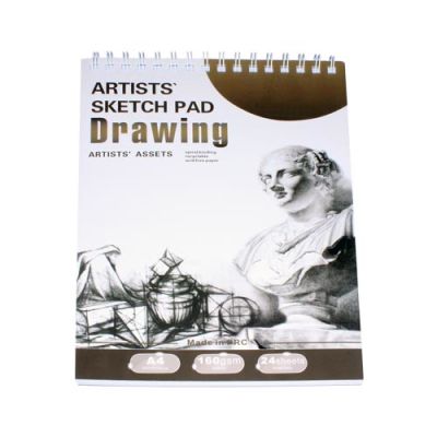 Croquera Para Dibujo (Papel 160Gr.) A4 (21 X 29.7 Cm) Tapa Blanda X 24 Hojas1