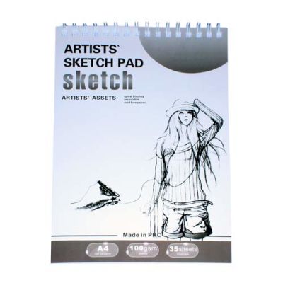 Croquera Para Dibujo (Papel 100Gr.) A4 (21X29.7 Cm) Tapa Blanda X 35 Hojas1