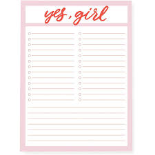 Block Notas Grande   Yes Girl1