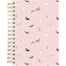 Cuaderno Espiral Tapa Dura - Perritos Rosados1