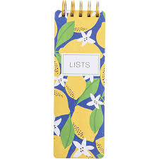 Block Listas Anillado Limones1