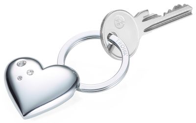 llavero  Troika Diseño corazón plateado4