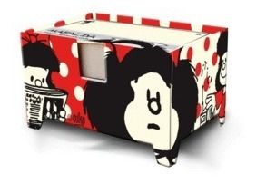 Caja De Notas Mafalda Caja De Madera con Diseño x 80 Hojas de Diseño1