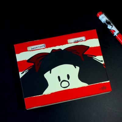 Caja De Notas Con Ventana Mafalda Caja De Madera con Diseño x 80 Hojas de Diseño1