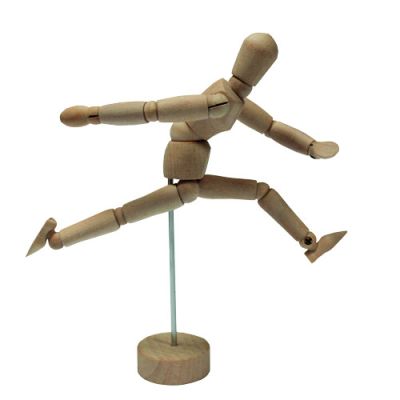 Maniquí de Madera Articulado, 15cm1