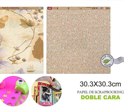Papel De Scrapbooking Doble Cara Flores/Jardin 30.3X30.3Cmdo1