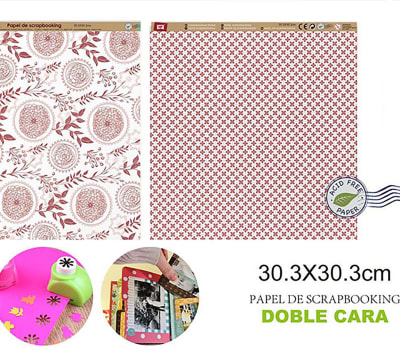 Papel De Scrapbooking Doble Cara Mandalas/Estrellas 1