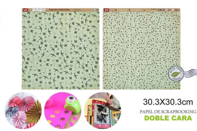 Papel De Scrapbooking Doble Cara Aves Variadas 30.3X30.3Cmdo1