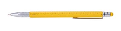 Boligrafo Troika Construcccion multifuncional  Slim amarillo1