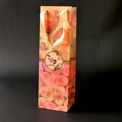 Bolsa De Regalo Diseño De Flores 10Cm X 32.5Cm X 9Cm1