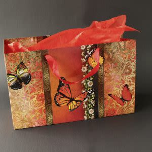 Bolsa De Regalo Butterfly 40Cm X 25Cm X 15Cm1