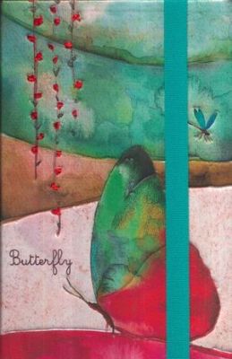 Cuaderno De Lineas Tapa Imantada Diseño Mariposas Para Viajes A5 (14.8X21Cm) Tapa Blanda X 40 Hojas1