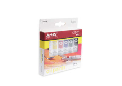 Set De Oleos X 6 Tubos X 12Ml Marca Artix Color Variado (MP)1