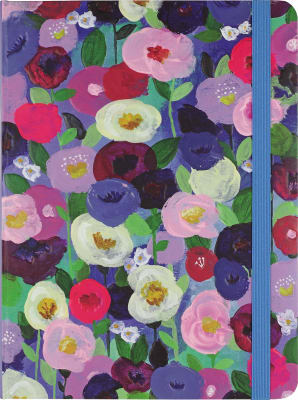 Libreta con Elástico Mediana - Floral Fields2