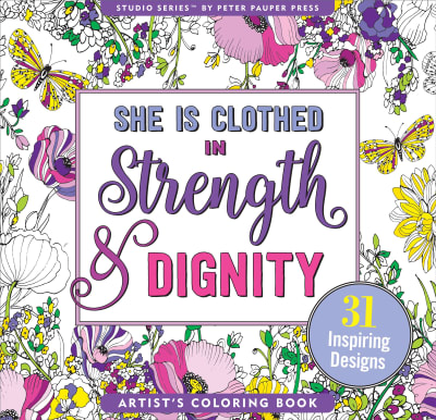 Libro para Pintar de Adultos Strength & Dignity Peter Pauper1