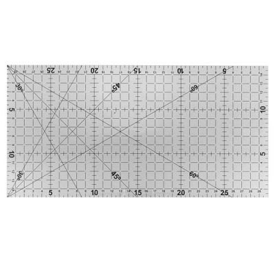 Regla Quilting 30x15cm con ángulos 30-45-60 grados1