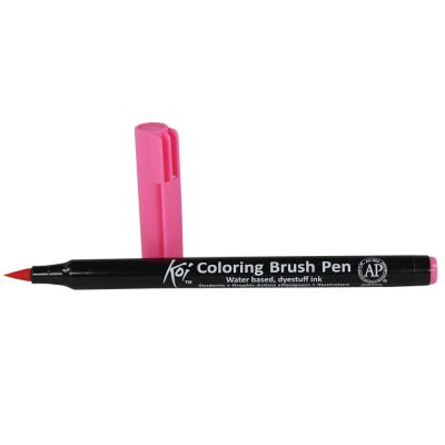 Plumon Acuarelable Koi Coloring Brush Rojo Rosa1