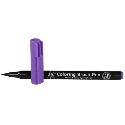 Plumon Acuarelable Koi Coloring Brush Morado Claro1