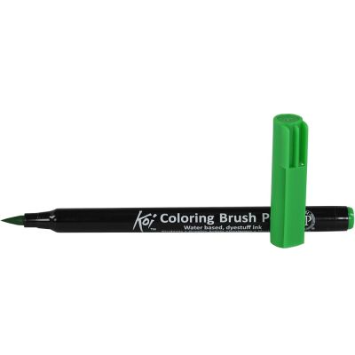 Plumon Acuarelable Koi Coloring Brush Verde Esmeralda1