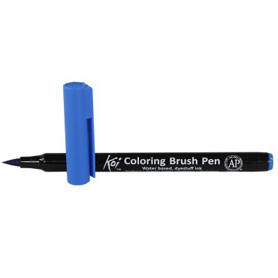 Plumon Acuarelable Koi Coloring Brush Azul Ceruleo1