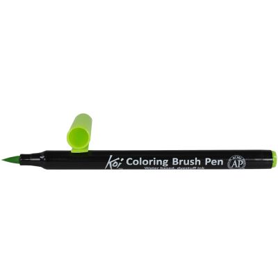 Plumon Acuarelable Koi Coloring Brush Verde Amarillo1