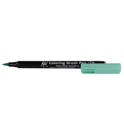 Plumon Acuarelable Koi Coloring Brush Verde Pavo Real1